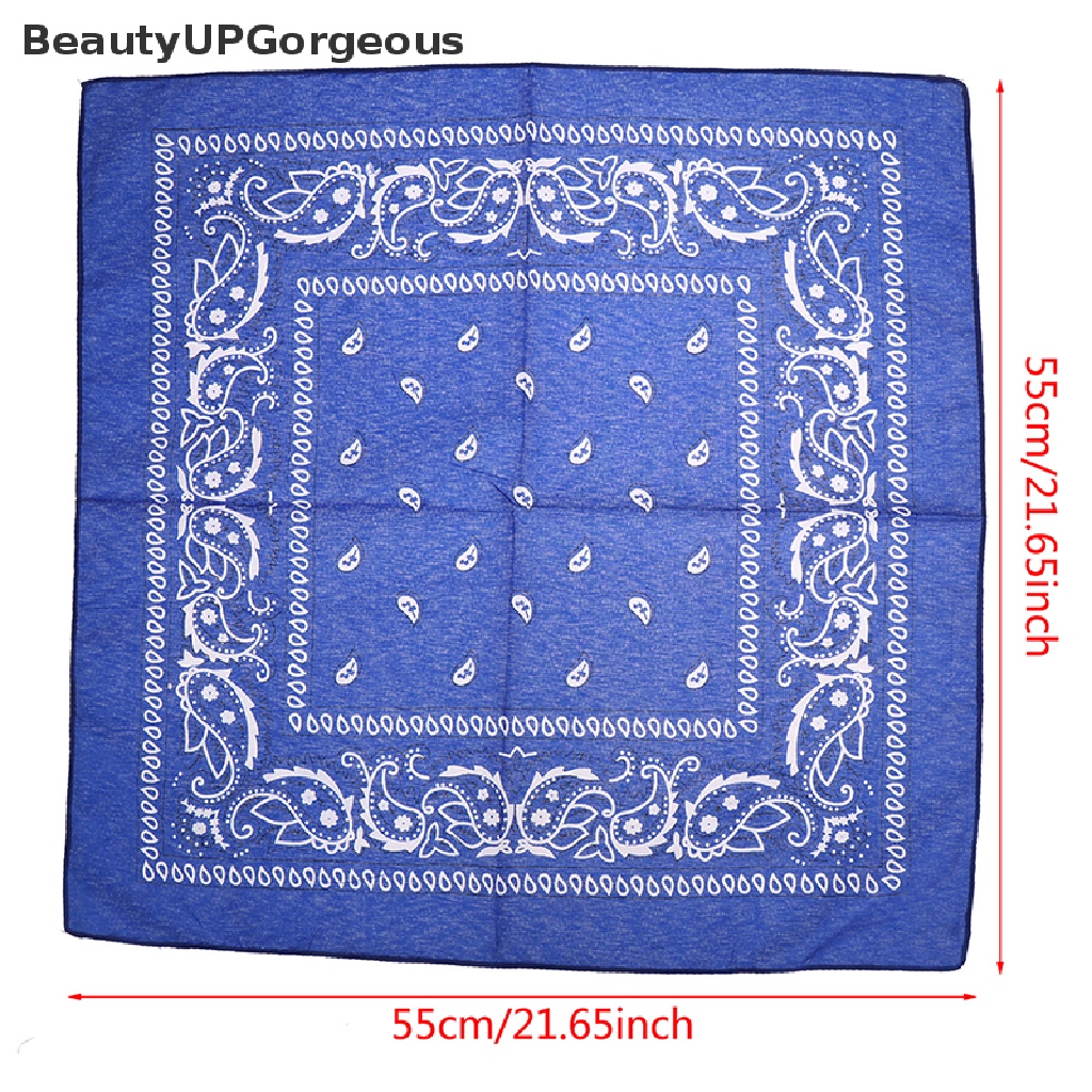 [Beautyup Gorgeous] Khăn Quấn Đầu Bằng Cotton Phong Cách Hip hop Retro Cho Nam Và Nữ Khi Chạy Xe Đạp / Nhảy Mú