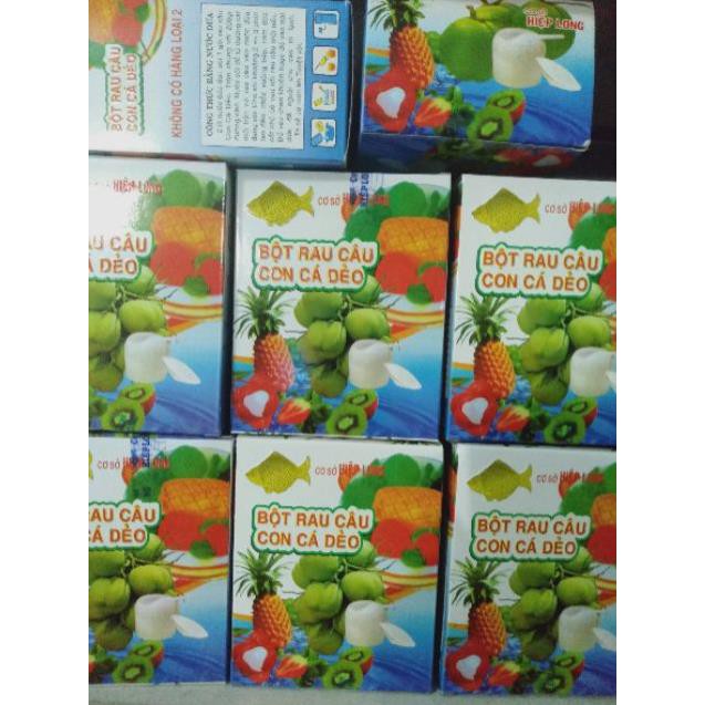 1 GÓI BỘT RAU CÂU CON CÁ DẺO
