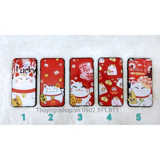 Ốp silicon mèo thần tài may mắn Iphone 6 , 6plus , 7 , 8 , 7plus , 8plus , X , Xs