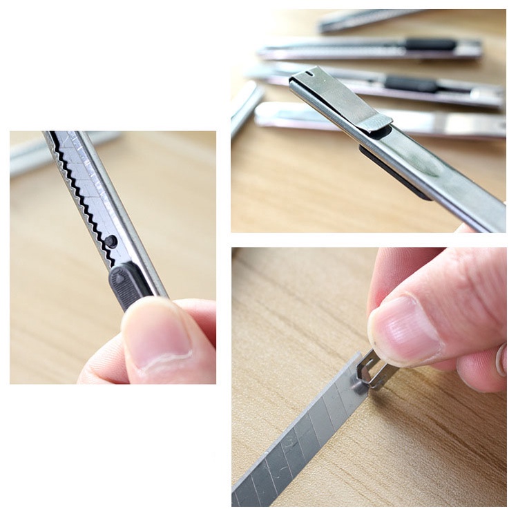 Dao rọc giấy mini nhỏ gọn, dọc giấy văn phòng loại xịn D01 và D02