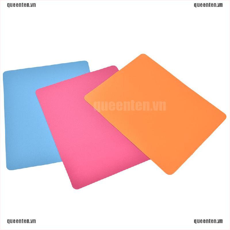 Hot 21.5 x 17.5cm Gaming PC Laptop Mouse Pad Anti-Slip Solid Color Rectangle Mat QUVN
