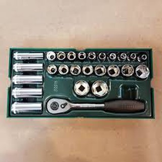Bộ khay đầu tuýp 26 chi tiết 1/2" Sata 09915