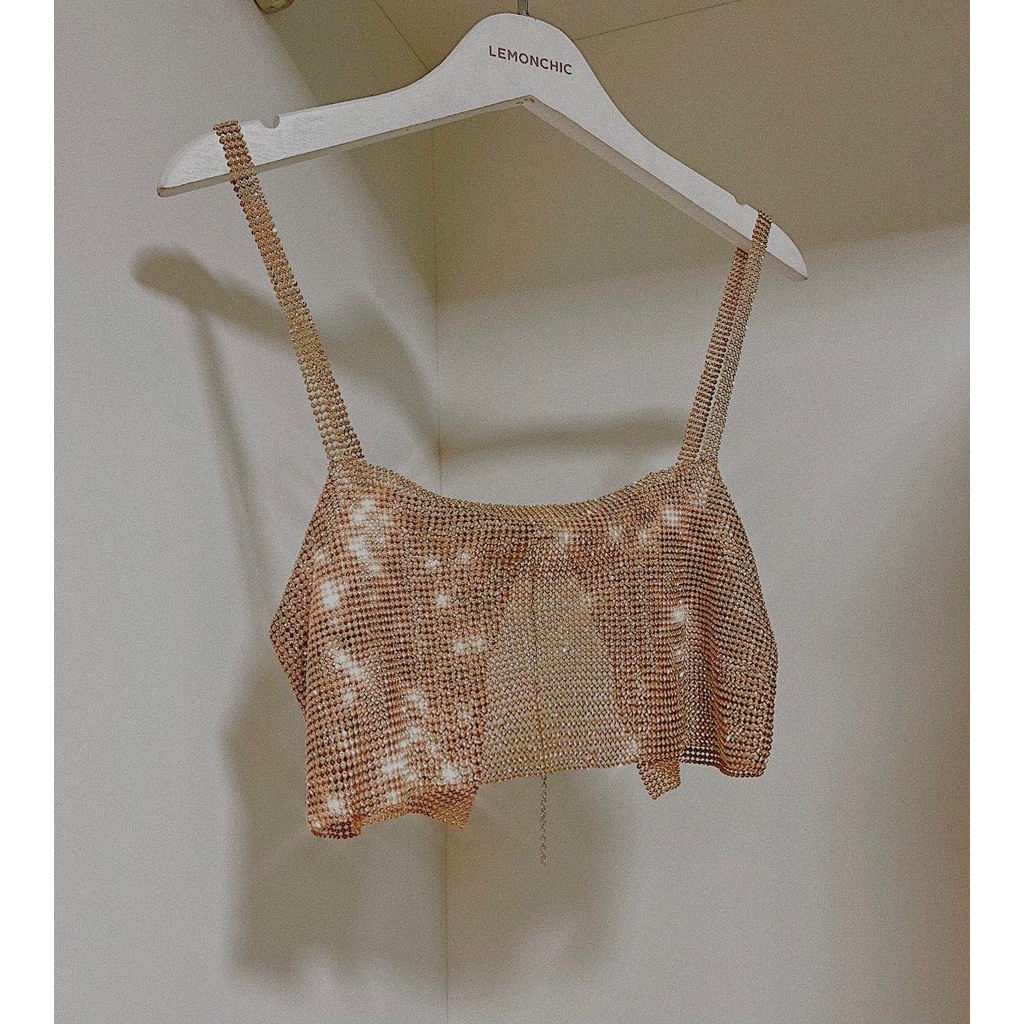 LEMONCHICVN - Áo dây hột ánh bạc - AKT01