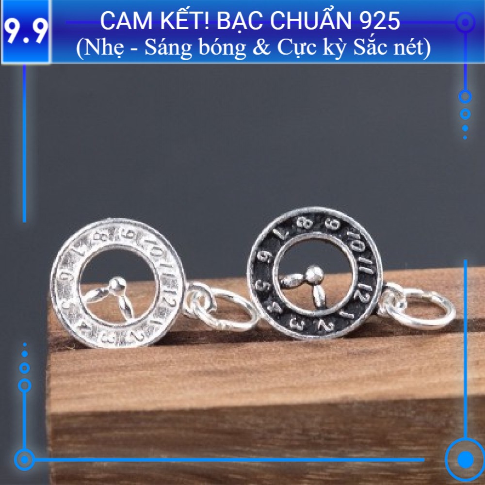 (CAM KẾT BẠC CHUẨN, SÁNG, NHẸ, SẮC NÉT) Charm bạc s925 Đồng hồ CH190
