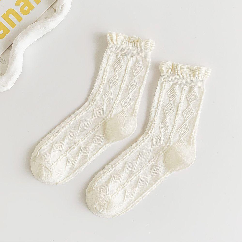 Vớ Mềm Đính Nơ Họa Tiết Hoa Phong Cách Lolita Nhật Bản Cho Nữ
