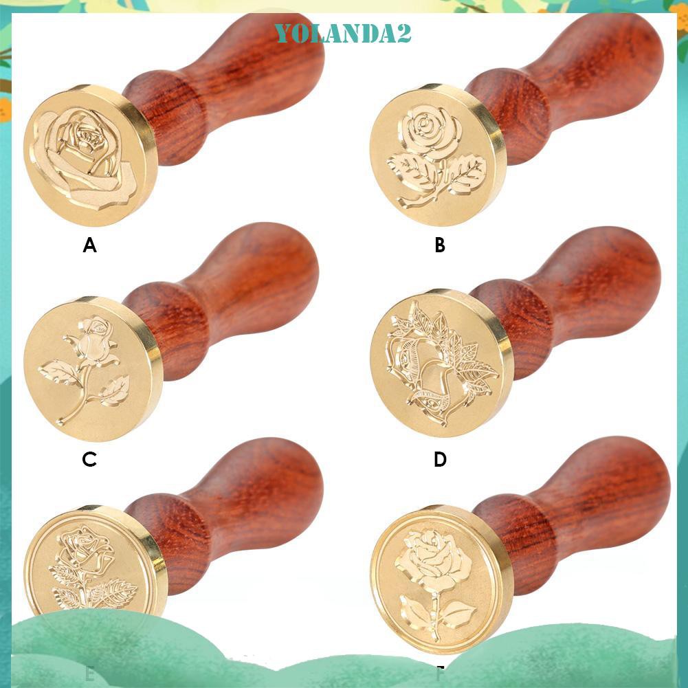 Con Dấu Sáp Hoa Hồng Phong Cách Retro Độc Đáo