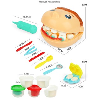 Bộ đồ chơi đất nặn chăm sóc sức khỏe răng miệng cho bé