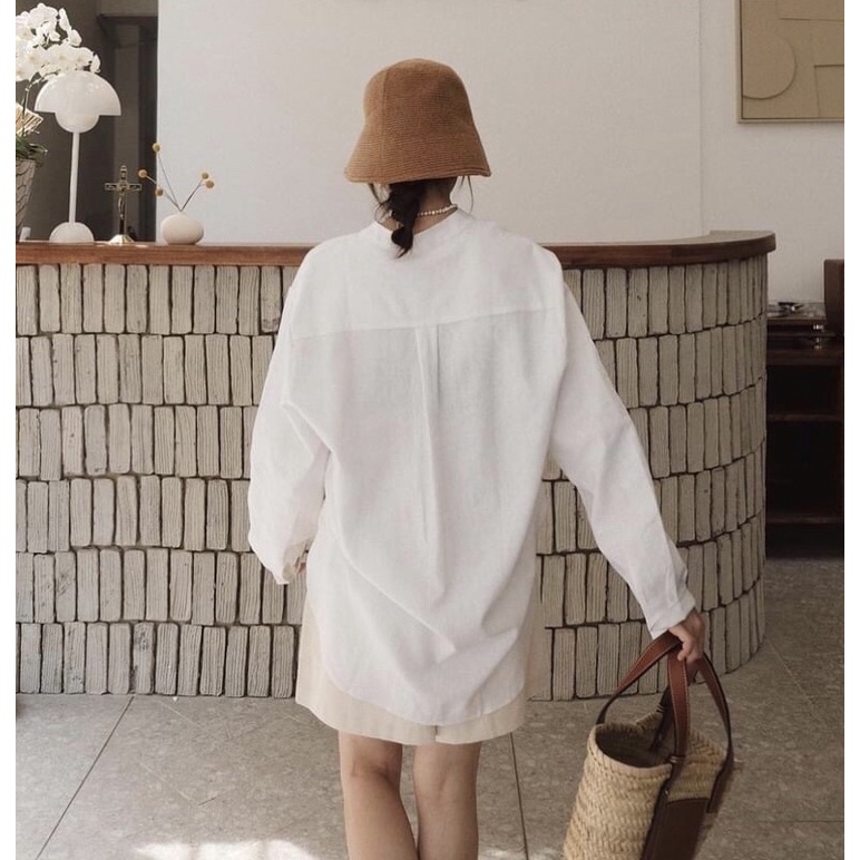 Áo sơ mi chất linen dày dặn siêu đẹp