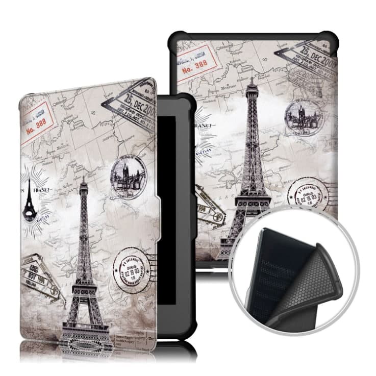Bao Da Chuyên Dụng Máy Đọc Sách Kobo Clara HD Hoạ Tiết Tháp Eiffel Thiên Hà - Phụ Kiện Xaha