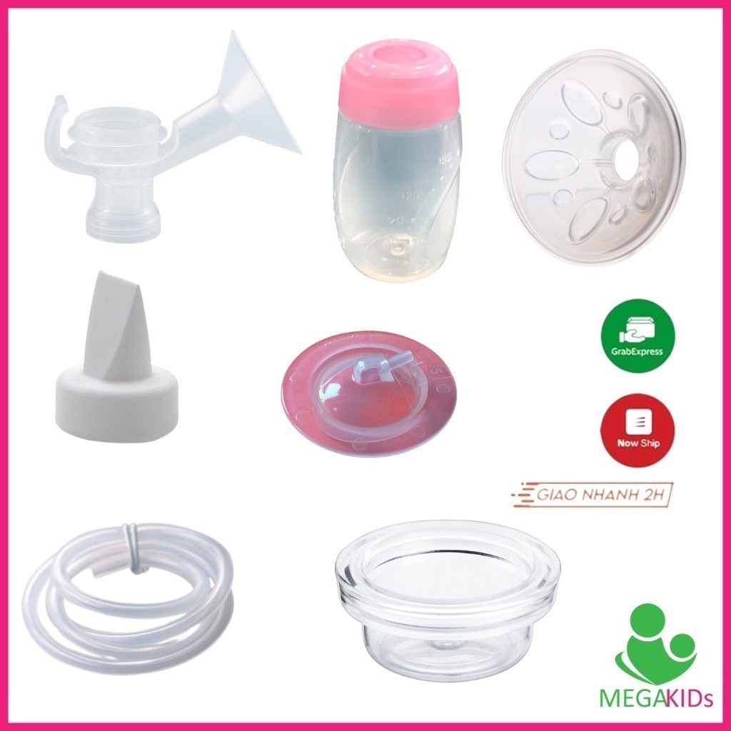 Bộ phụ kiện 7 món Unimom cho máy hút sữa điện + Unimom Minuet (điện đôi)