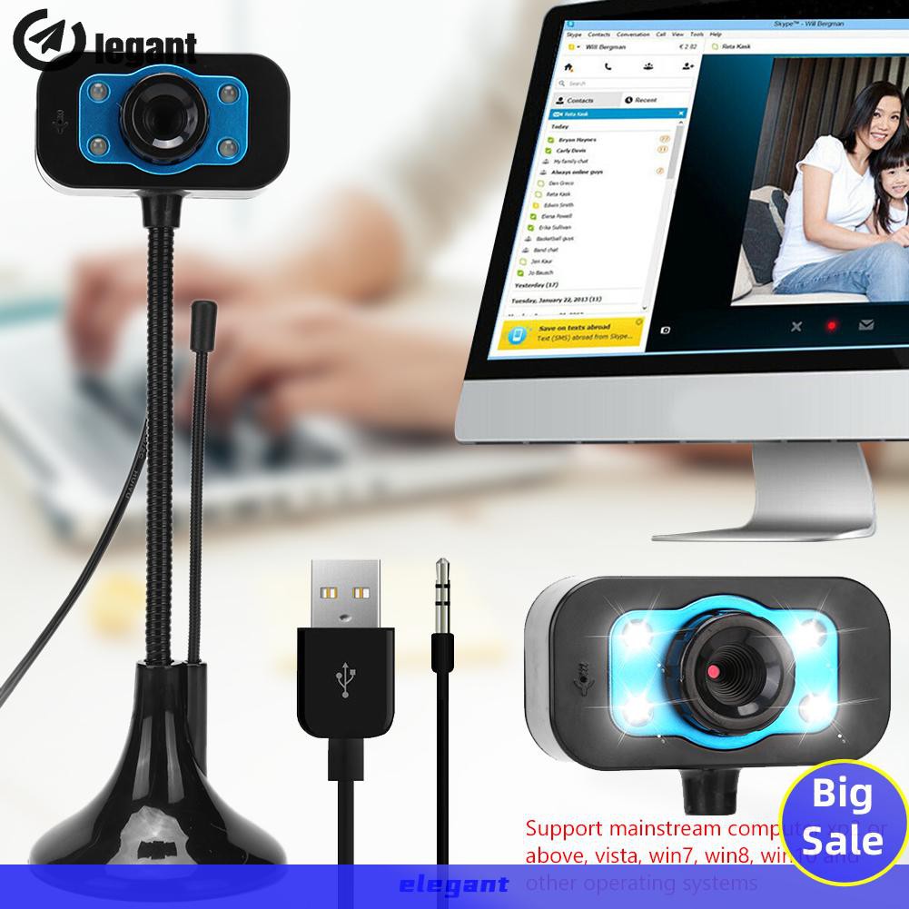 Webcam Egx0.3Mp Hd Có Micro Cho Máy Tính