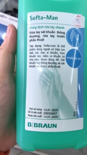 Dung Dịch Rửa Tay Nhanh Softa-Man ( BRAUN - 500ml )
