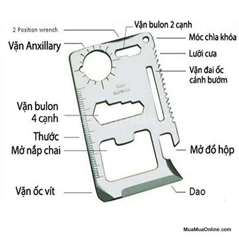Tấm Thép Đa Năng 11 Công Dụng Kèm Bao Da