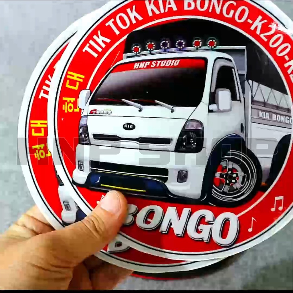 Cặp 02 Tem Logo Xe Tải KIA K200, K250, KIA BONGO, K190, Phản Quang | Hà Nội Phố Xe Tải [kèm quà tặng tem nhỏ 10k]