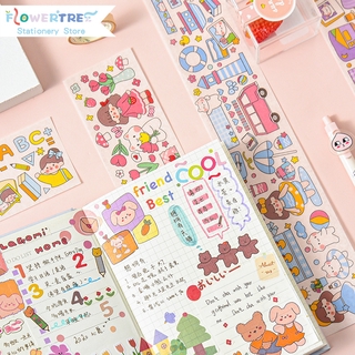Flowertree Sticker Hình dán trang trí điện thoại hình hoạt hình dễ thương