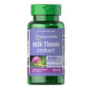 Viên uống bổ gan, giải độc gan, tăng cường chức năng gan Puritan's Pride Milk Thistle Extract 1000mg 90 viên