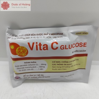 Vita C Glucose - Bổ Sung Vitamin C- Tăng Sức Đề Kháng Cho Cơ Thể- Kẹo Cam Tuổi Thơ