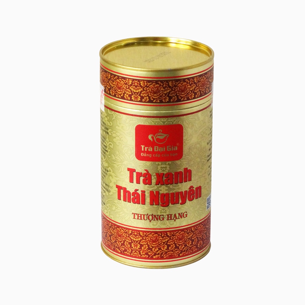 Trà Xanh Thái Nguyên Thượng Hạng 100g - Trà Đại Gia (hộp sắt)