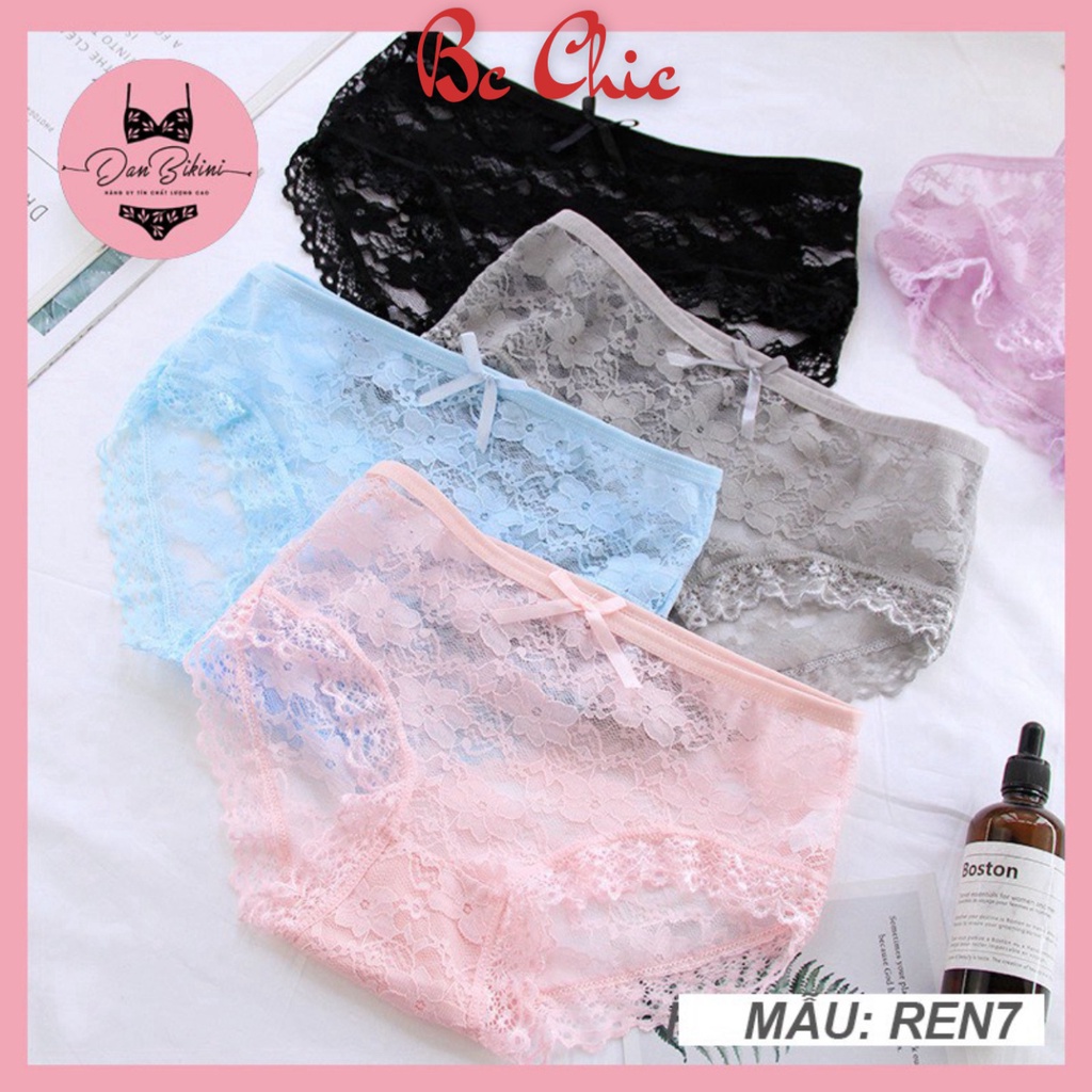 Quần Lót Ren Nữ Sexy Quyến Rũ thiết kế hoa phối tầng điệu đà mã QL3 BC_CHIC LINGERIE