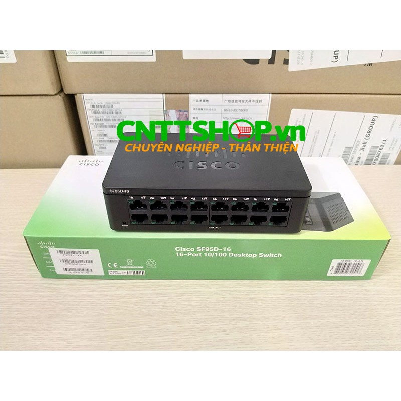 Thiết bị chuyển mạch Cisco SF95D-16, 16 port 10/100 desktop Switch