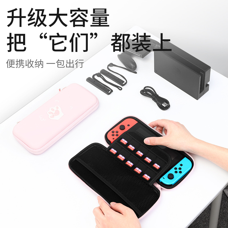 Túi Đựng Máy Chơi game nintendo switch / lite Hình Móng Vuốt Mèo Xinh Xắn