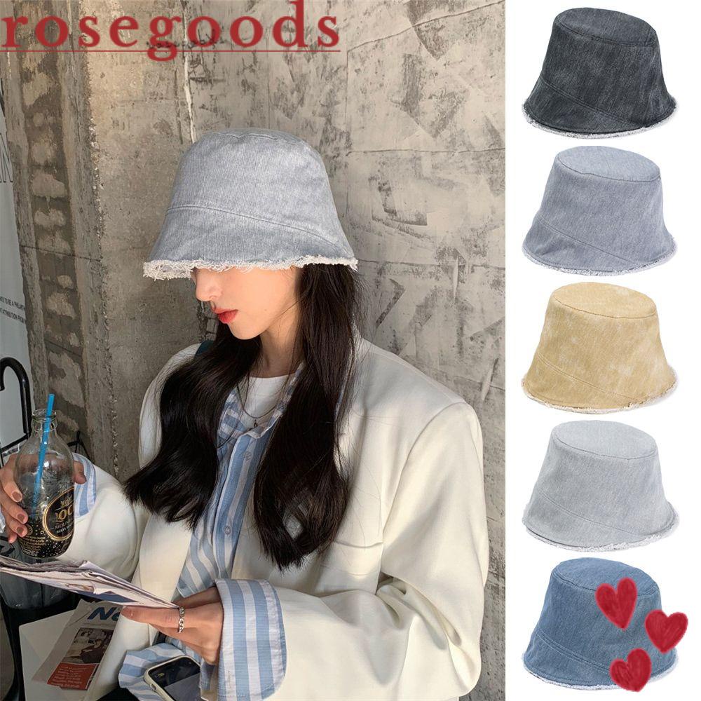 Nón Bucket Hoạ Tiết Hoa Hồng Phong Cách Vintage Chống Tia UV