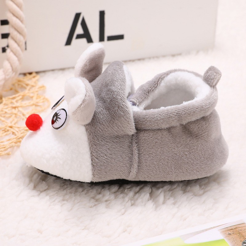 Đôi giày đế mềm ấm giữ ấm mùa đông xinh xắn cho bé