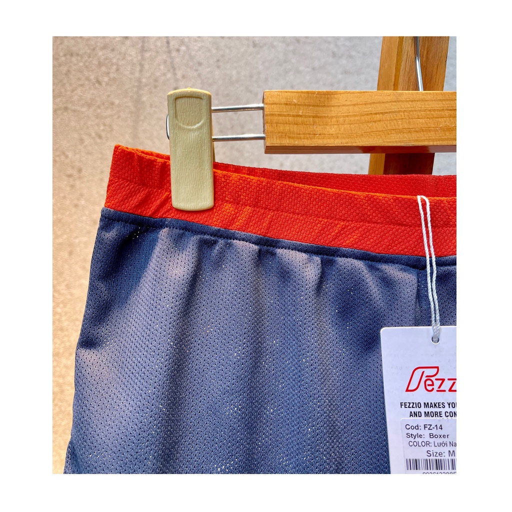 Quần đùi lưới nam, quần đùi mặc nhà nam , quần boxer lưới mền mát FEZZIO, đùi xuất khẩu