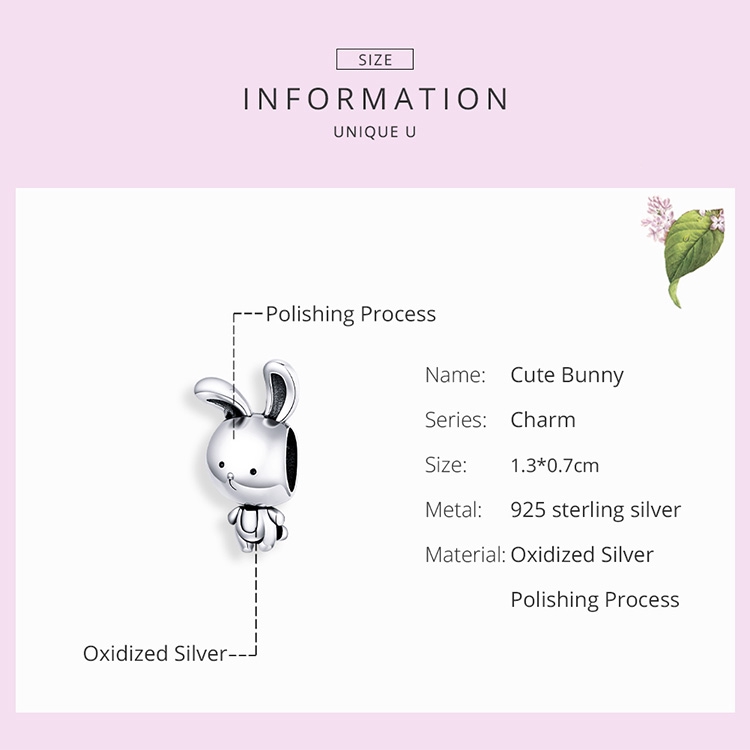 [Mã FAMAYFA giảm 10K đơn 50K] Bamoer 925 Real Silver Rabbit Shape Bead Pendant Bracelet Accessories SCC1517 | BigBuy360 - bigbuy360.vn