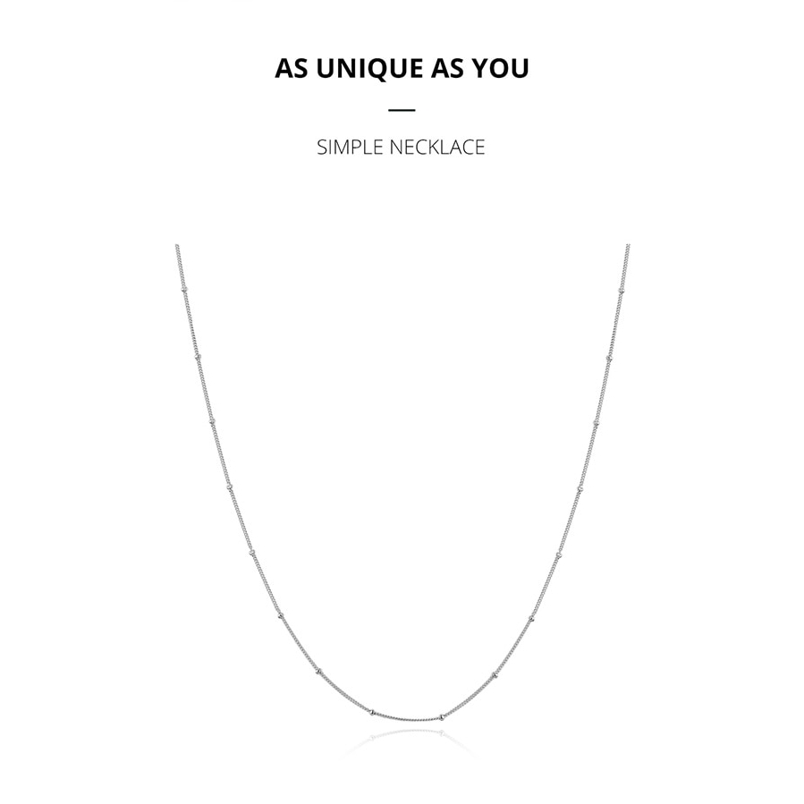 Dây chuyền Bamoer bạc 925 dài 45cm thời trang