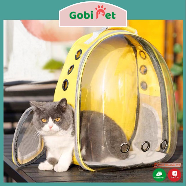 Ba lô phi hành gia nhựa trong suốt có lỗ thoáng khí cho chó mèo thú cưng - Gobi Pet