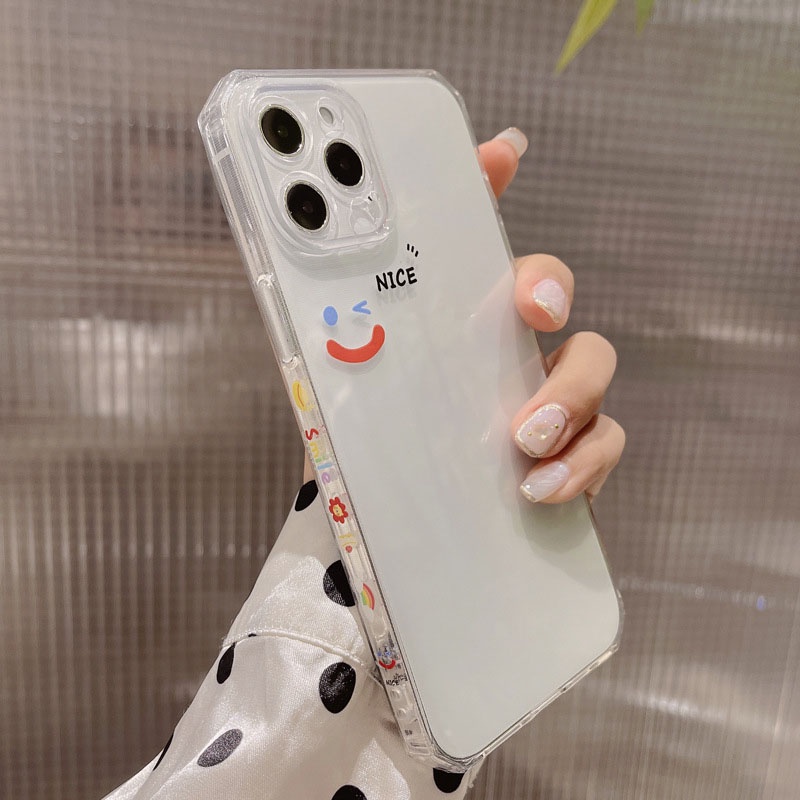 ốp iphone 11 Ốp điện thoại TPU họa tiết mặt cười cho iPhone 11 Pro Max X Xr Xs Max 7 8 Plus Se 2020 12 pro max 12 mini 13 pro max 13 mini