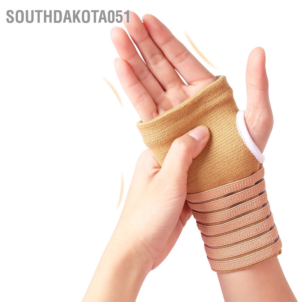 Southdakota051 Điều chỉnh bảo vệ lòng bàn tay dệt kim Cố định tốt Vòng đeo cổ mềm mại thoáng khí để đi xe đạp leo núi Thể dục