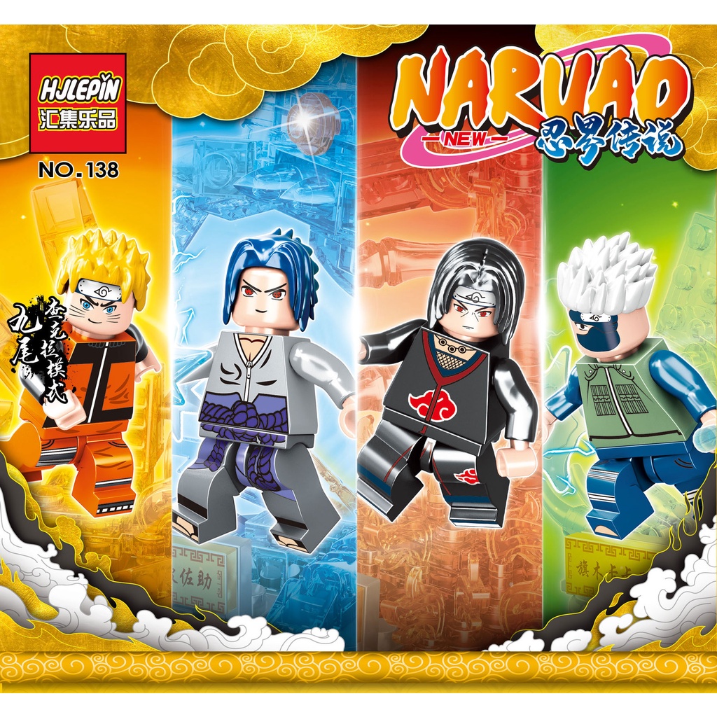 Đồ chơi Lắp Ráp Lego Nhân Vật SUSANOO Naruto Legend Minifigures Nine-tailed Chakra Sasuke Kakashi Itachi Susano HJ138