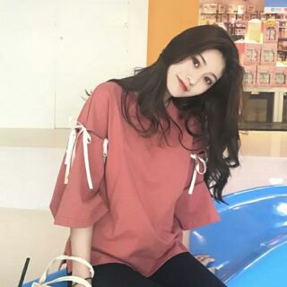 Áo phông ulzzang tay buộc