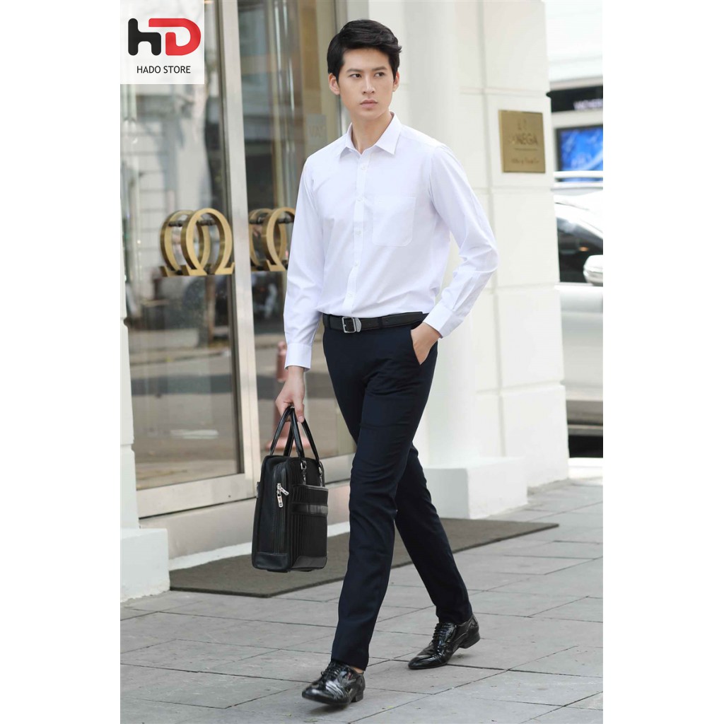 Quần âu nam HADO đẹp vải hàn quốc co giãn, quần tây đen xám mặc công sở cao cấp | BigBuy360 - bigbuy360.vn