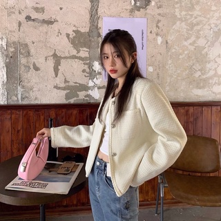 Áo khoác dạ tweed style Korea
