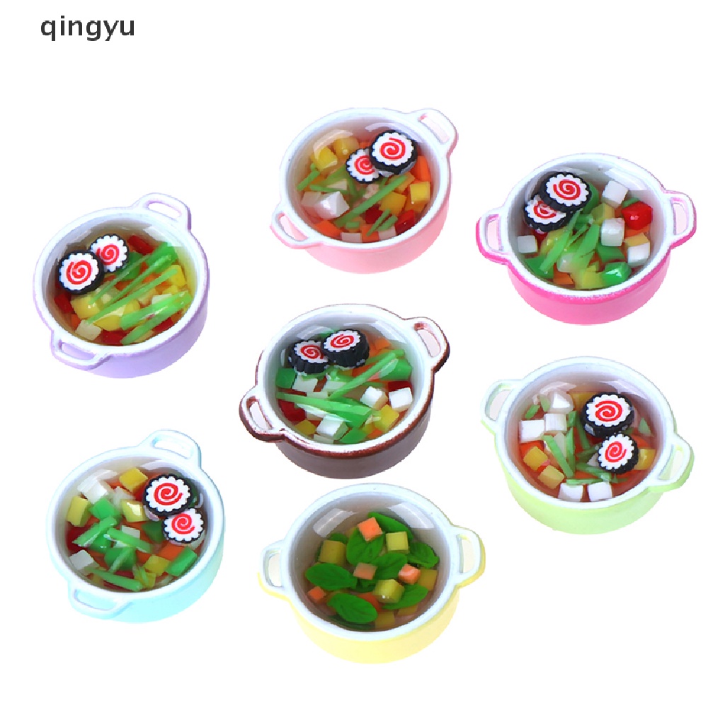 Nồi Nấu Súp Mini Màu Sắc Xinh Xắn 1: 12 Trang Trí Nhà Búp Bê