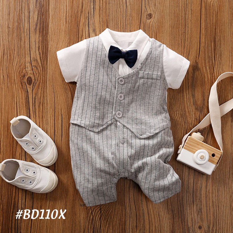 Bodysuit bé sơ sinh, áo sơ sinh cho bé từ 1 tháng đến 1 tuổi kiểu dáng vest chất liệu cotton 100% cao cấp  BD110