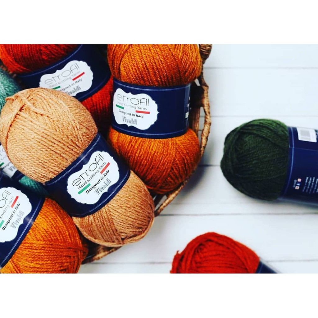 Cuộn Len Etrofil Vivaldi Yarn( bảng màu 1)