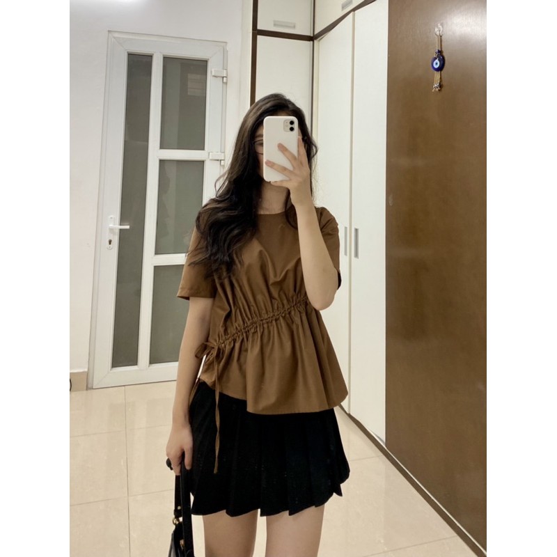 áo sơ mi rút dây - ảnh thật shop chụp | BigBuy360 - bigbuy360.vn