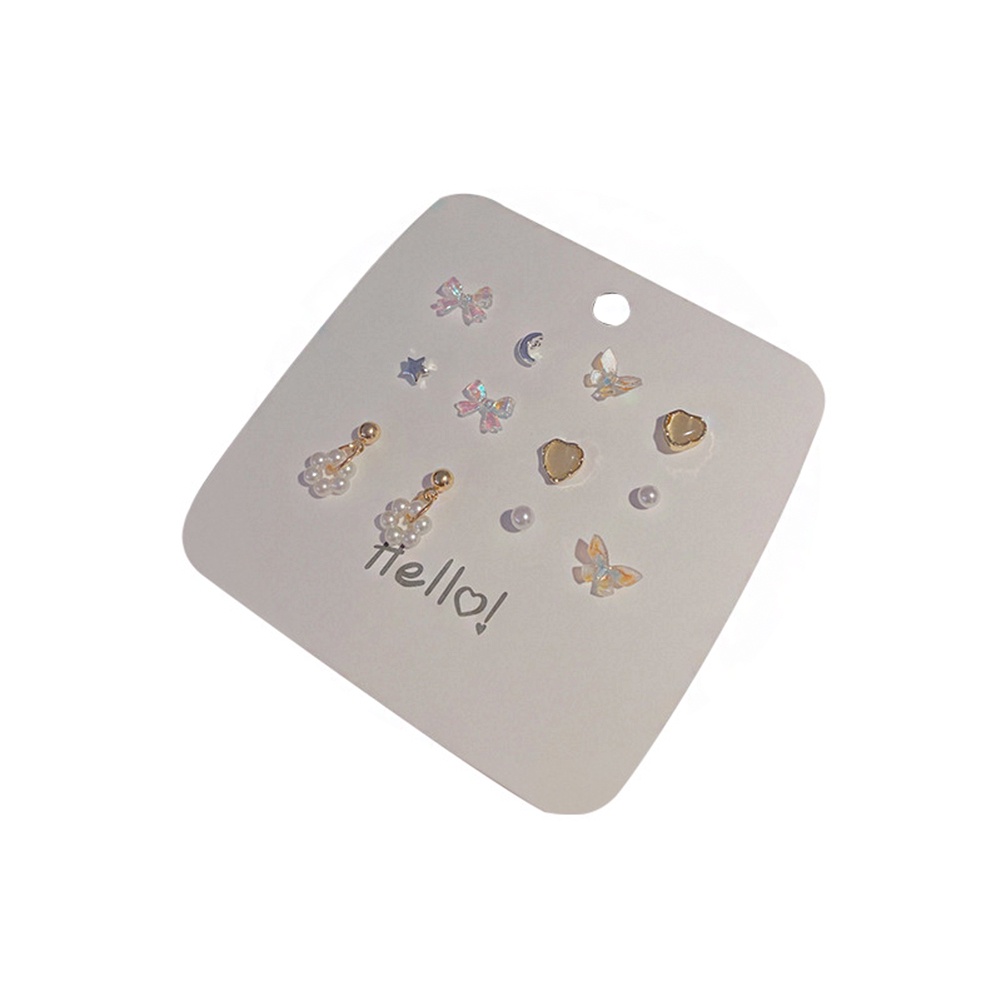 Set 6 Cặp Bông Tai Ngọc Trai Giả Thời Trang Hàn Quốc