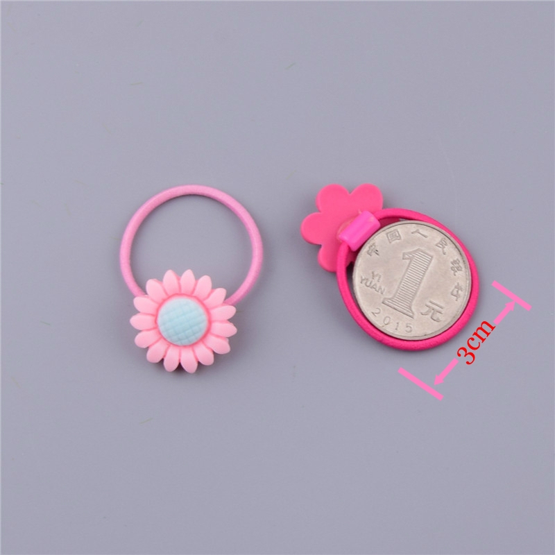 Bộ 10 dây cột tóc chất liệu co dãn xinh xắn cho bé gái