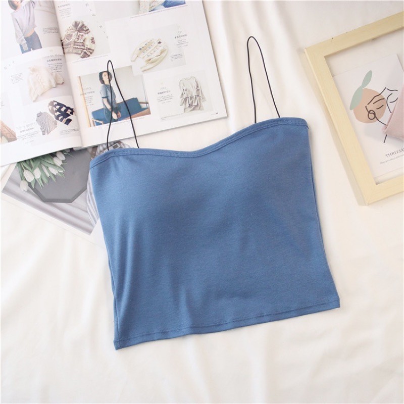 ♥️ HÀNG MỚI VỀ ♥️ Áo bra cotton dây bún lỡ bralette dạng ống croptop A1010