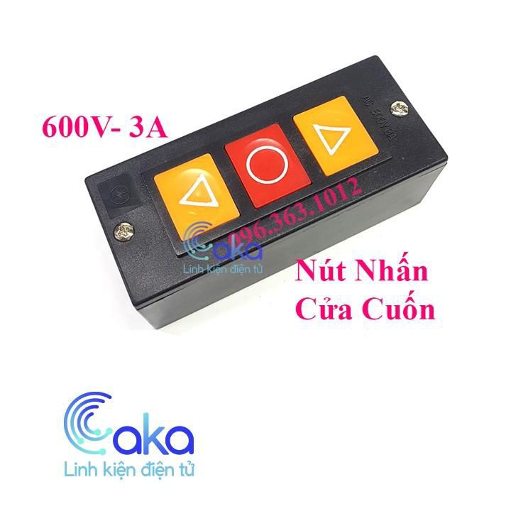 Nút bấm cửa cuốn âm tường 3A 600V