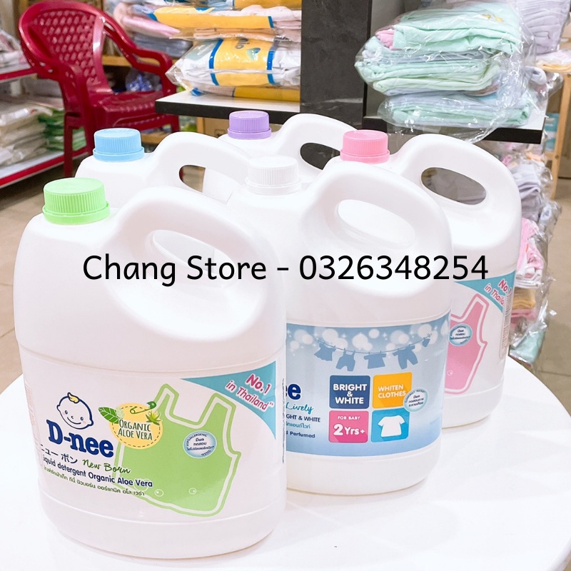 Nước Giặt/ Xả Quần Áo Dnee Chính Hãng 3000ML Cho Trẻ Sơ Sinh Và Trẻ Nhỏ Thái Lan