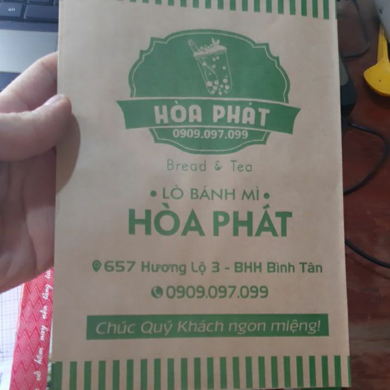 (Thanh Lý) 100 túi bánh mì in sẵn