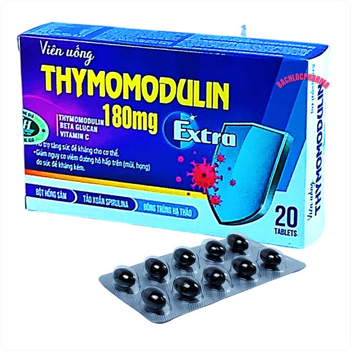 Viên uống Thymomodulin 180mg tăng cường sức đề kháng, phòng tránh bệnh đường hô hấp ♥️