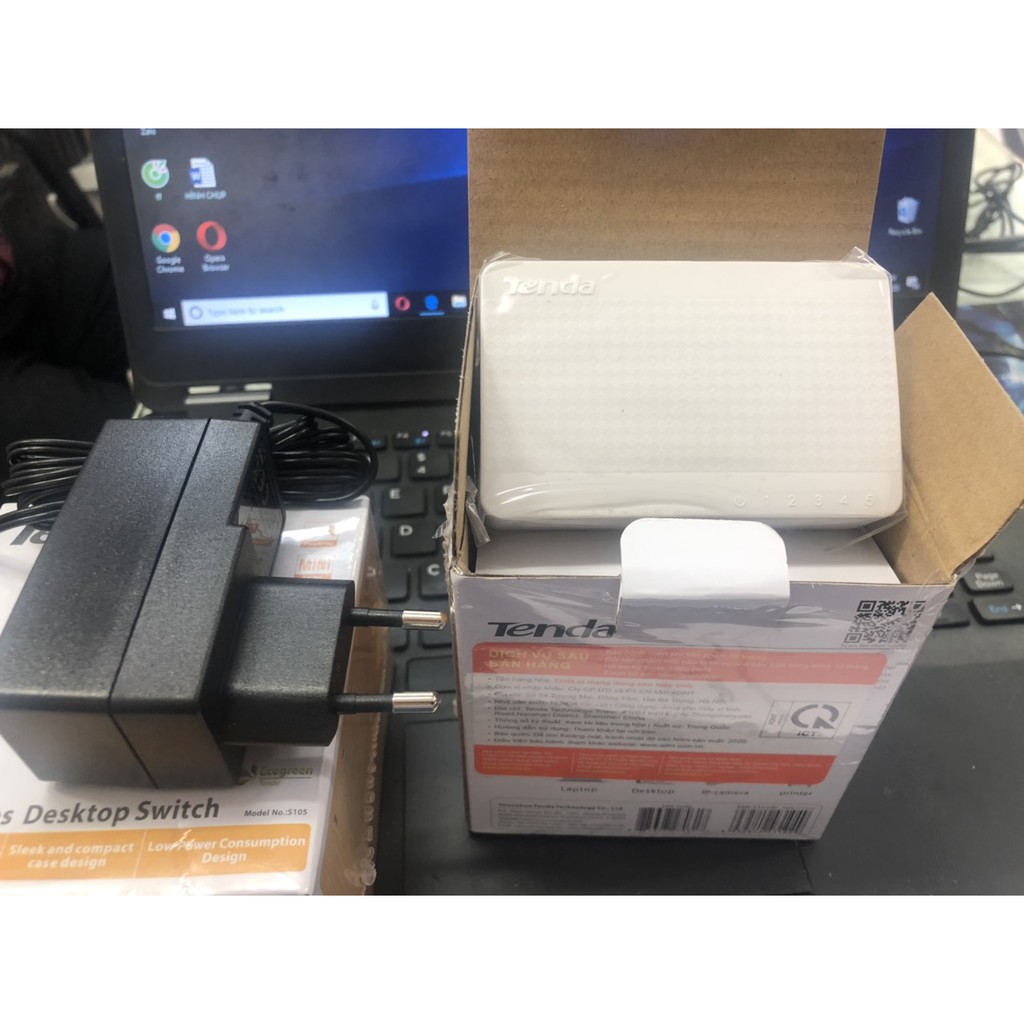 Bộ Chia Mạng  TENDA S105 - 5 Cổng Chia . Chính Hãng 100%, Bảo Hành 24 Tháng