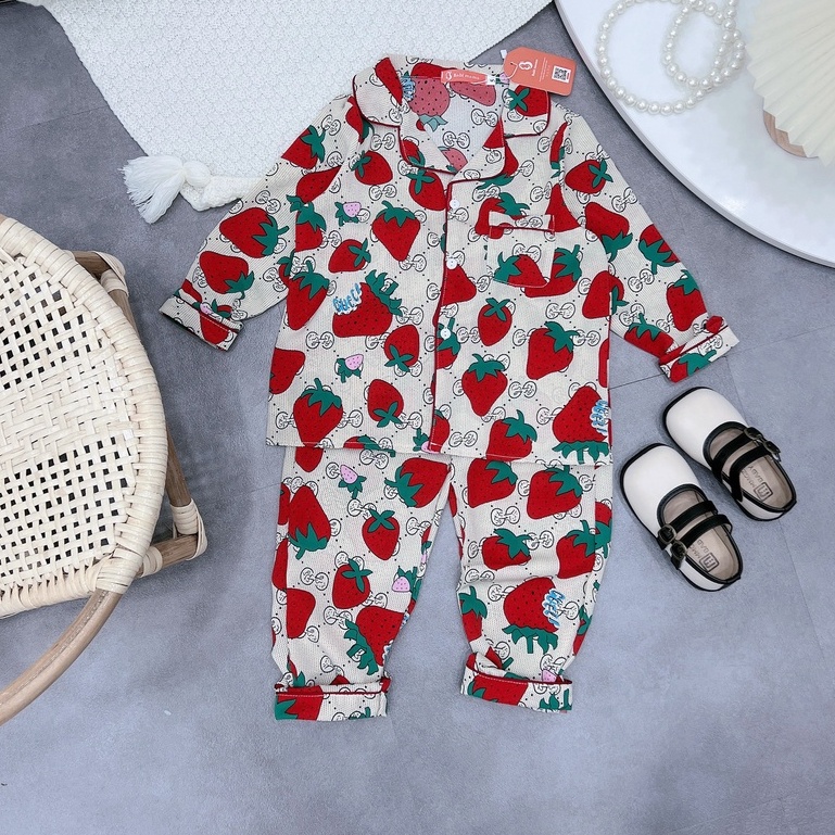 (12-42kg) Bộ Ngủ Pijama Lụa Mango Dài Tay Dành Cho Bé Gái - Chất Lụa Thoáng Mát, Họa Tiết Siêu Xinh - Babimama - BPN67